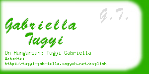 gabriella tugyi business card